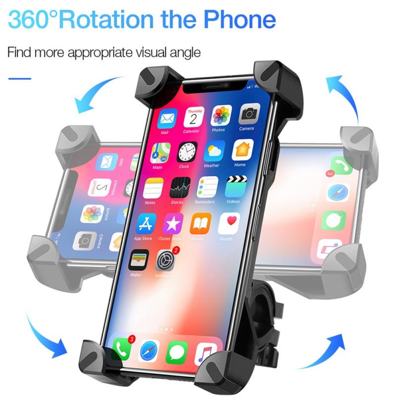 360 degree rotatable bike and bicycle mobile holder