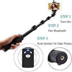 Steps for take photos in bluetooth selfie stick