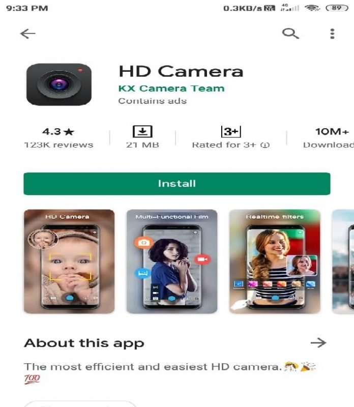 Third party camera apps