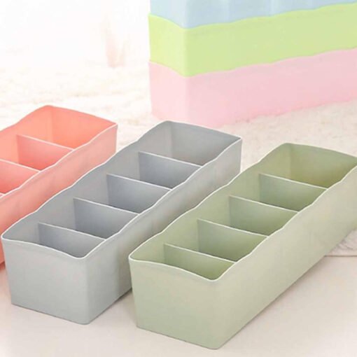 5 compartments plastic storage organizer box