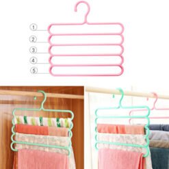 5 layer clothes hanger for wardrobe and outdoor use