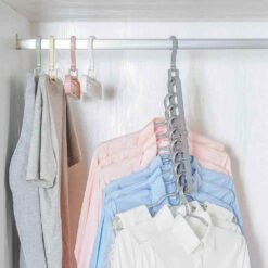 9 hole rotatable smart hanger for wardrobe
