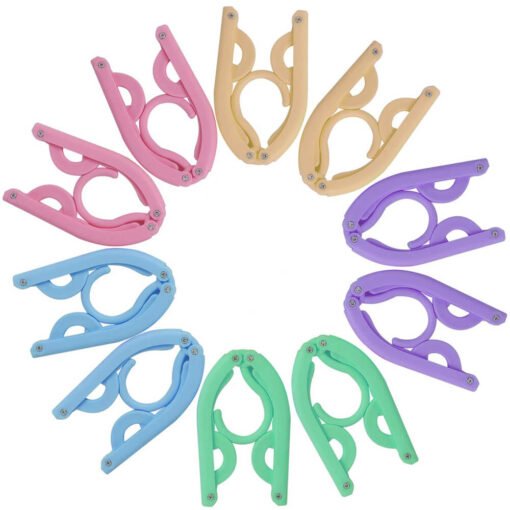 Colourful foldable cloth hangers