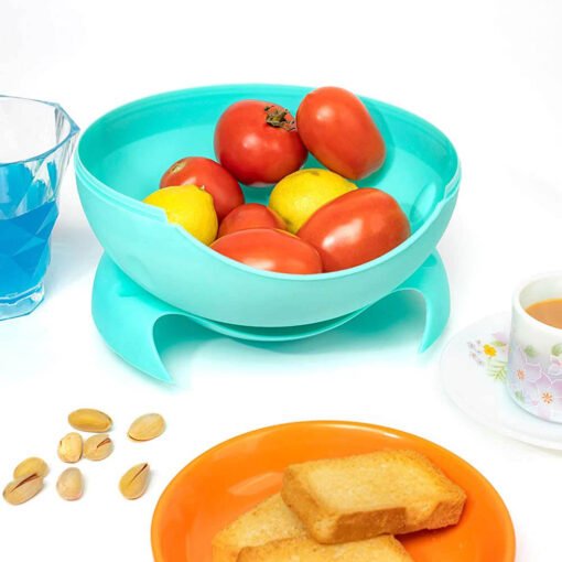 fruits and vegetable storage bowl made by plastic material with mobile holder stand