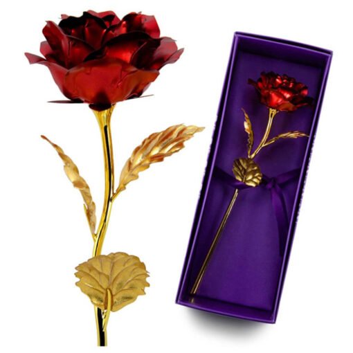 golden rose flower gift for men & women