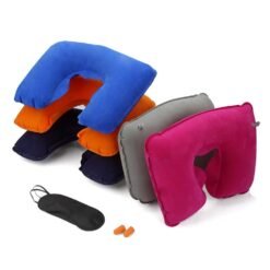 multicolor inflatable travel neck pillow