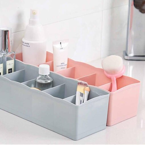 plastic desktop & makeup product storage organizer box