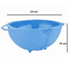 size of plastic kitchen bowl basket