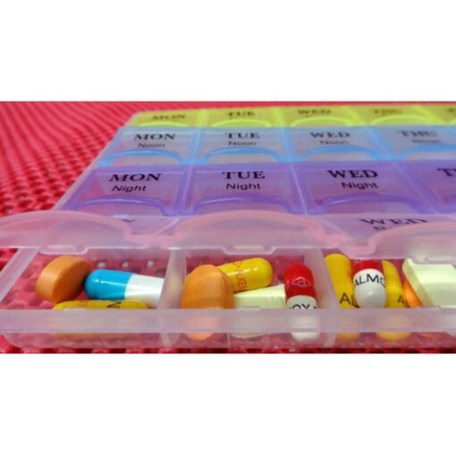 tablet medicine pill box organizer