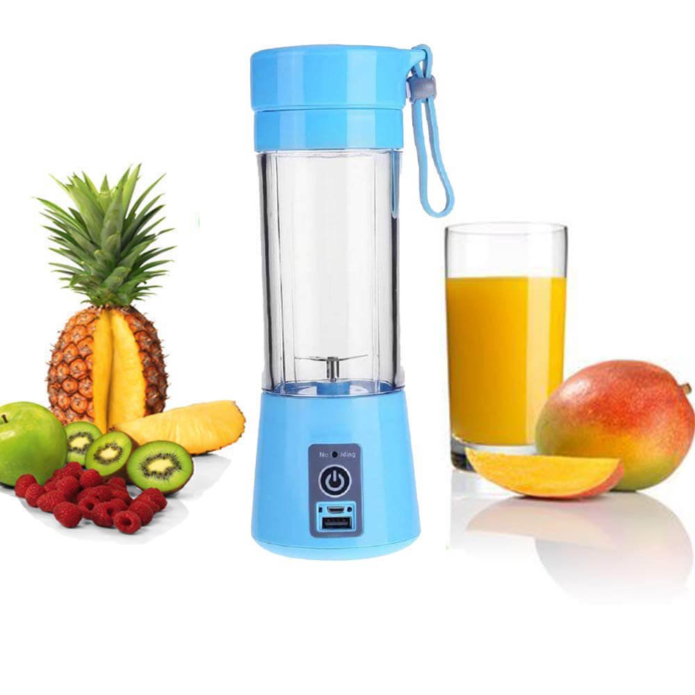ZVR USB Juicer Electric Portable Mixer Blue Hand Shaker Juicer Mixer  Grinder Blender USB Juicer Electric Portable Mixer Blue Hand Blender Shaker  Juicer Mixer Grinder 200 Juicer (1 Jar, Blue) Price in