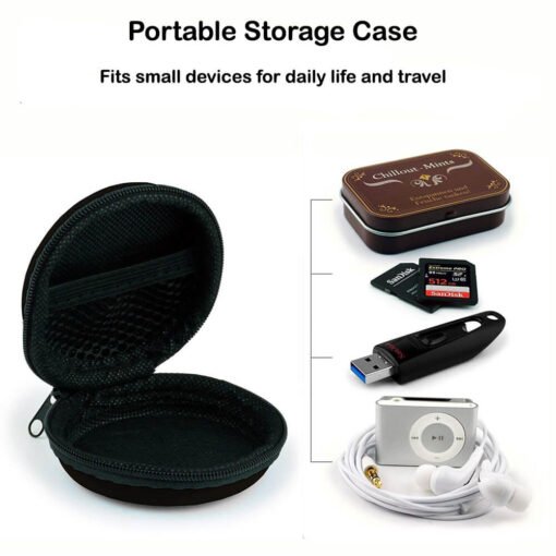 Portable carrying case for daily life use products like pendrives, earphones, memory cards and more