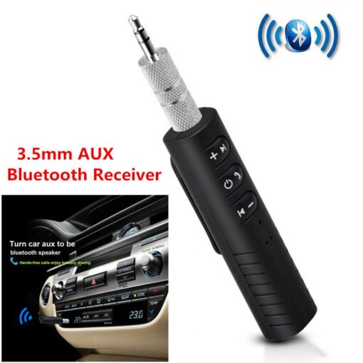 Wireless bluetooth audio receiver adapter for car and more music devices