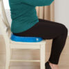 blue color egg sitter cushion for chairs in office, home, car etc.