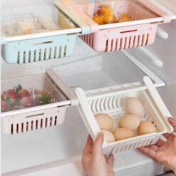 adjustable fridge rack basket