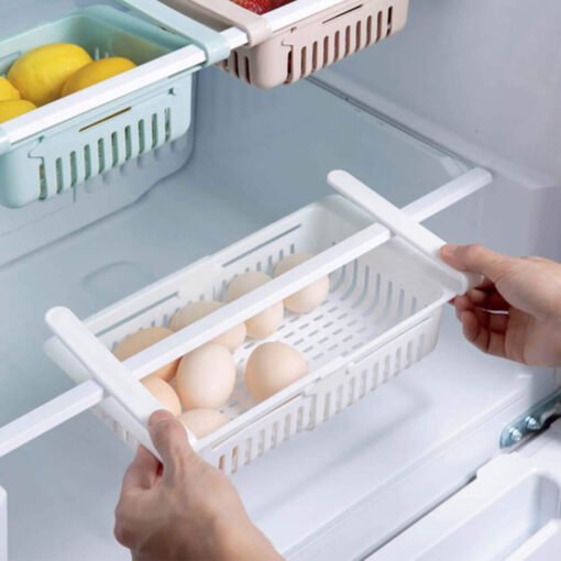 adjustable refrigerator storage rack baskets