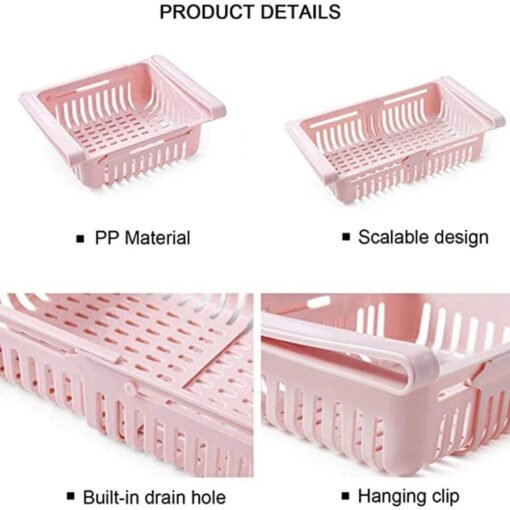 product details of adjustable fridge rack basket