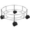 Stainless steel gas cylinder trolley with wheels