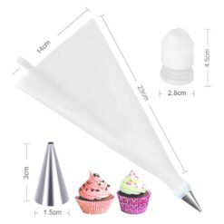 Cake Decorating Set Frosting Icing Piping Bag dimensions