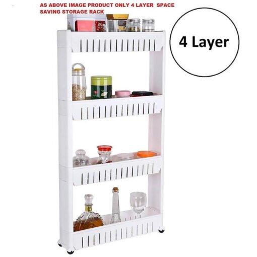 4 layer space saver storage rack