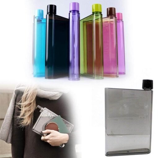 Plastic notebook water bottle