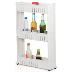 3 layer rack shelf to store bottles, foods, cleaning products, home prosucts and more
