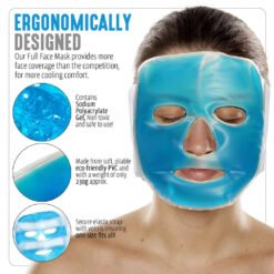 cooling gel face mask for relief pain and stress