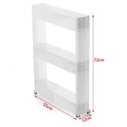 size of 3 layer space saving storage organizer rack shelf