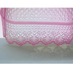 small plastic basket with holes