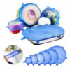 6 piece silicone lids for food cover