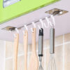 self adhesive 6 hook hanger