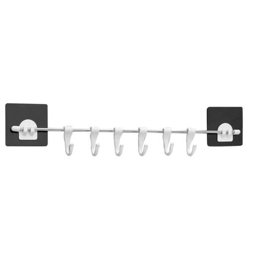 self adhesive hanger with 6 hooks
