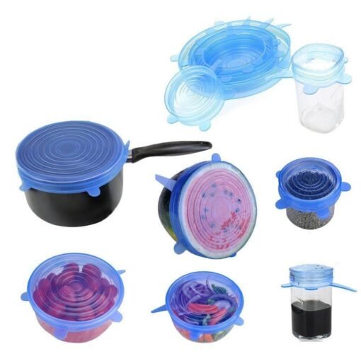 silicone lids to cover kitchen bowl, glass, containers and bowl