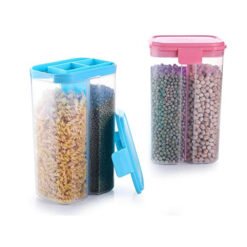 plastic two section storage container
