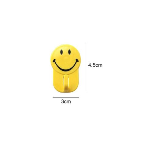 size of plastic self adhesive smiley hook
