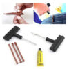 tubeless tire puncture repair tool kit for car, bike, scooters