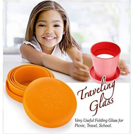 useful foldable travelling glass for picnic, school, camp