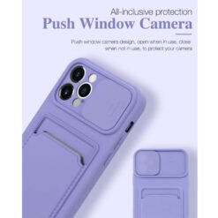 mobile back cover with push window camera slider protection