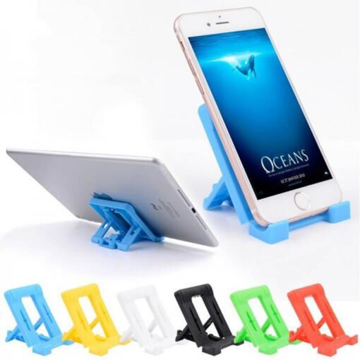 multicolor 4 step adjustable and foldable mobile stand