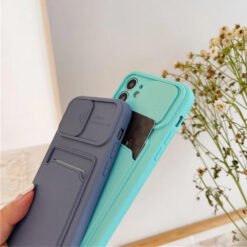 multiuse mobile case and cover silicone with camera protection and atm card holder carry