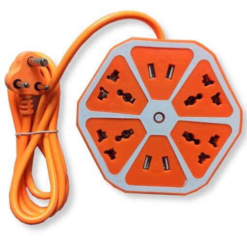 Orange color USB + Power hexagon socket