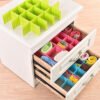 Multicolor space saving drawer divider for organize clothes, socks, handkerchief, jewellery, cosmetics