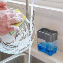 Kitchen sink liquid soap dispenser