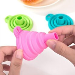multicolor collapsible silicone funnel for kitchen