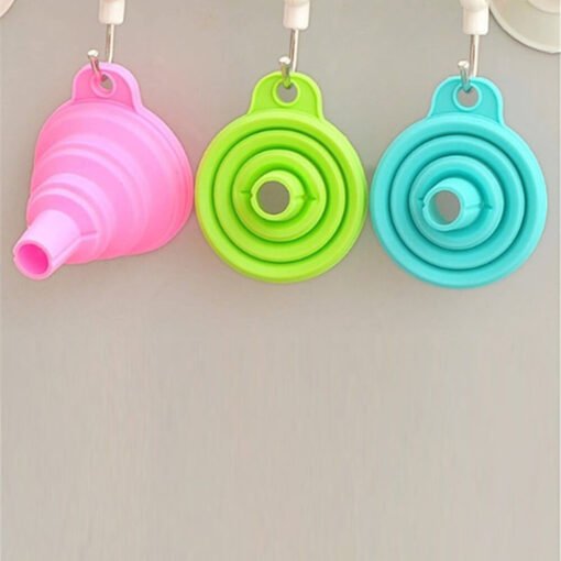 silicone funnel with hanging holes