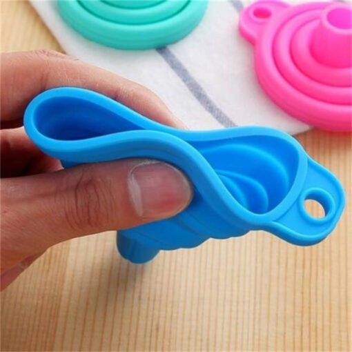 silicone stretchable funnel for kitchen