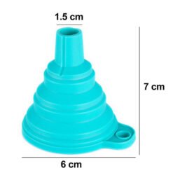 size of silicone collapsible funnel
