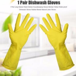 1 pair dishwash hand gloves for kitchen