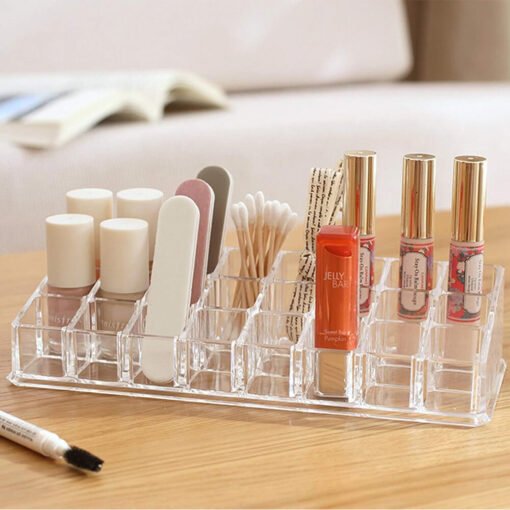 24 grid lipstick stand acrylic cosmetic organizer