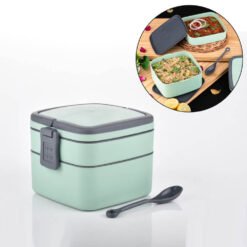 High premium quality BPA free plastic tiffin lunch box easily carry and fitted in small space
