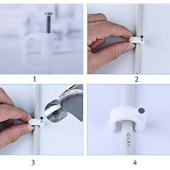 How to install and use hardware nail clip to hold wires on walls